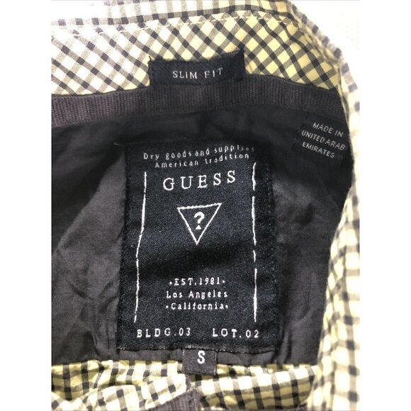 Guess Button Front Long Sleeve Slim Fit Men's Size Small - Picture 3 of 4